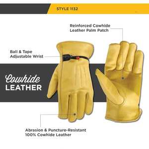 Guantes de Trabajo de Soldadura de Seguridad con Manga Extendida, Guantes de Trabajo Resistentes al Calor con Costuras Duraderas para Máquina de Soldar - Product Image 5