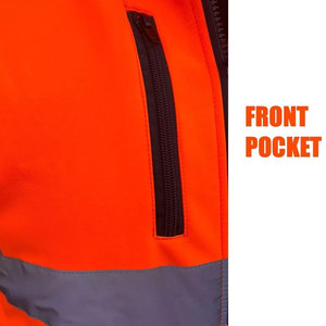 Transpirable Hi Vis Construcción Seguridad Lluvia Chaqueta Ropa DE TRABAJO Fábrica Construcción Seguridad Chaqueta al aire libre - Product Image 4