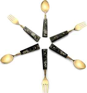 Cuchara de servir de latón más vendida para restaurantes, café y postre, cuchara de metal desechable fabricada en India, aspecto de diseñador - Product Image 1