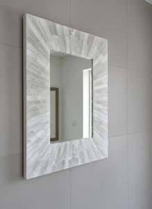 Espejos de Vidrio de Ágata Hechos a Mano con LED Modernos y Personalizables, Marco de Madera, Decoración Festiva de Alta Gama para Bodas, Ramadán, Pascua, Espejo de Baño - Product Image 2