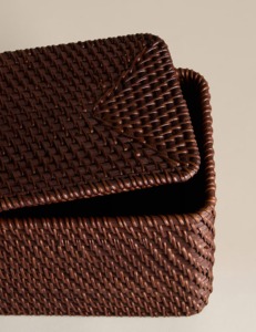 Boîte de rangement rectangulaire en rotin, boîte de rangement artisanale, écologique, naturelle, décoration intérieure et extérieure, vente en gros du Vietnam - Product Image 3