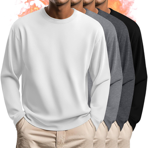 Chemise thermique respirante, étiquette privée personnalisée, vente en gros pour temps froid - Product Image 5