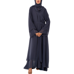 Vestido largo maxi de mujer de corte holgado de alta calidad de fabricante Abaya modesto personalizado OEM diseño árabe Eid Hajj Dubai - Product Image 1