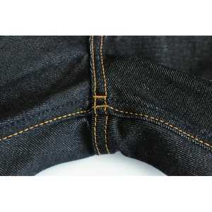 Jeans décontractés pour homme, respirants, boutonnés, été/hiver, coupe droite, coupe régulière, taille mi-haute, denim sanforisé, 100% coton - Product Image 6
