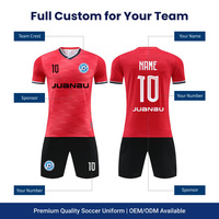 Uniforme de Fútbol Juvenil, Jersey con Estampado Digital Personalizado, Sublimación, Malla de Poliéster con Logotipo
