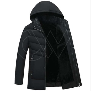 Parka de invierno 2024 para hombre, chaqueta Parka de talla grande con capucha larga, impermeable, transpirable, ropa de abrigo informal ecológica - Product Image 1