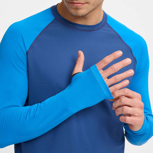 Wholesale Premium <b>Men's</b> Rash Guards Good Selling Solid Color Printed <b>Swimming</b> Wear Breathable Latest Design for Adults - Product Image 6