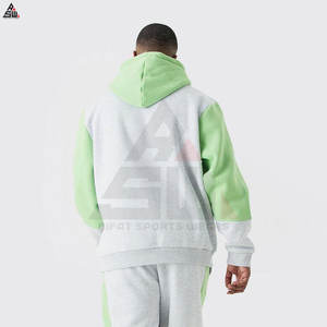 Survêtement pour homme en coton 100% molleton respirant à séchage rapide de qualité supérieure, design OEM, taille élastique, faible MOQ - Product Image 2