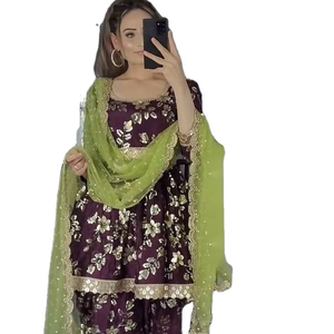 knee length dresses for ladies Dhoti Style Cord-Set main image 0