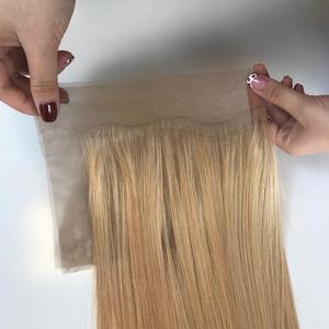 Venta al por mayor 100% Natural cabello humano Remy nueva marca de cierre de encaje pelo de color recto más vendidos pelucas frontales largas de encaje suizo - Product Image 1