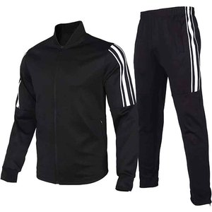 <b>Men's</b> Thermal Knitted Sweatsuit Plus Size Long Sleeve Zip <b>Jacket</b> and Pants Soft Comfortable Polyester Cotton Set From Pakistan - Product Image 4