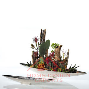 2025 boda hogar Hotel mesa superior decoración fundición aluminio Metal florero MESA CENTRO piezas - Product Image 1