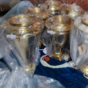 กาน้ำชาและกาต้มน้ำโลหะ samovar สไตล์คันทรี่เป็นมิตรต่อสิ่งแวดล้อมหรูหราสำหรับการใช้งานหลากหลาย - Product Image 3