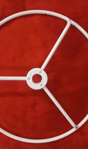 Pantalla de tambor gris con marco de alambre de hierro de araña Circular de alta calidad de estilo moderno para mesa interior y uso en hoteles HECHO DE Metal - Product Image 6