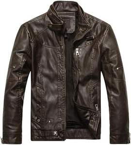 Veste en cuir de mode d'hiver pour hommes la plus vendue sur mesure avec un nouveau tissu teint en état de haute qualité traité - Product Image 3