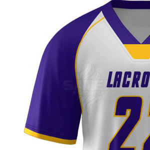 Uniforme de lacrosse pour hommes adultes à faible MOQ - 100% polyester, séchage rapide, respirant, haute qualité, service OEM - Product Image 5