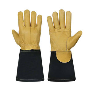 Guantes de Soldadura de Cuero Premium, Duraderos y Resistentes al Calor, Guantes de Protección de Cuero, Guantes de Soldadura de Alta Resistencia - Product Image 1