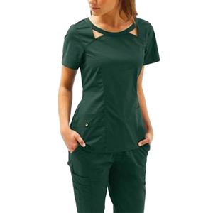 ชุดยูนิฟอร์มพยาบาลโรงพยาบาลสำหรับผู้หญิง,ชุดยูนิฟอร์มรักษาพยาบาลโรงพยาบาลชุดยูนิฟอร์มรักษาอาการเอวยางยืดมีสไตล์ - Product Image 1