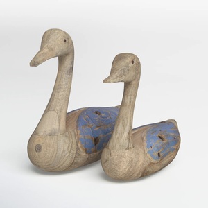 Cute Ducks Sculpture Set Metal Crafts Decorative Antique Duck Figurine Garden Home Decor Sculpture Event Holiday Decor Supplies - Product Image 3