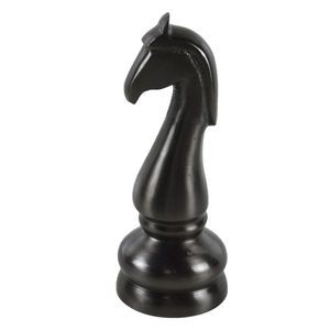 Modèle de sculpture de joueur d'échecs de grande taille de Style minimaliste pour la décoration blanc et noir enduit de poudre usage taille idéale déco maison - Product Image 5
