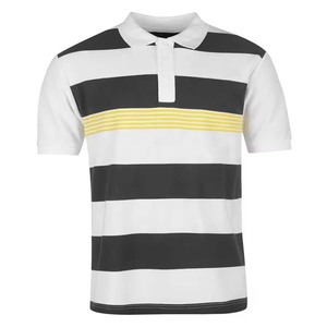 Polo T-shirts de mode imprimés à prix de gros, uniformes à manches courtes, broderie de logo personnalisé, polos pour hommes 2027 - Product Image 4