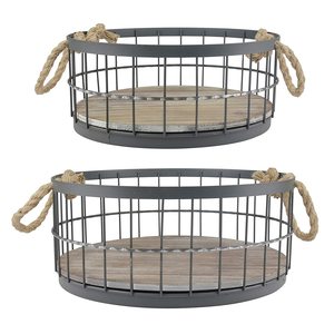 Haute capacité alimentaire fruits panier de rangement Offre Spéciale maison cuisine fil décoratif métal fruits cuivre finition Table à manger - Product Image 2