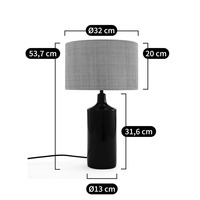 Lampe de table intérieure en rotin et céramique Éclairage et décoration Décoration de la maison Vente en gros Artisanat du Vietnam