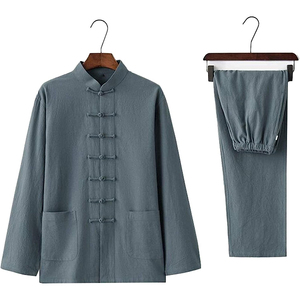 Vêtements d'arts martiaux unisexes de bonne qualité avec logo personnalisé uniforme en coton décontracté léger et séchage rapide costumes et uniformes de kung-fu karaté - Product Image 1