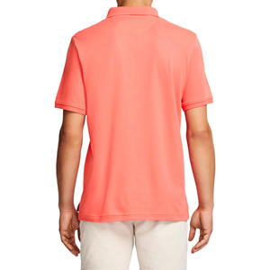 Nueva llegada al por mayor de encargo del logotipo de los hombres de ropa de color sólido bordado Polo recto de manga corta de moda polos de los hombres - Product Image 5