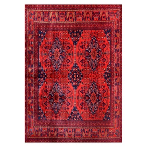 <b>RUGS</b> DEPOT LXDP-0055 Wholesale Red <b>Burgundy</b> Bohemian Tribal Digital Printed Machine Washable Chenille Area <b>Rug</b> Non Slip - Product Image 1