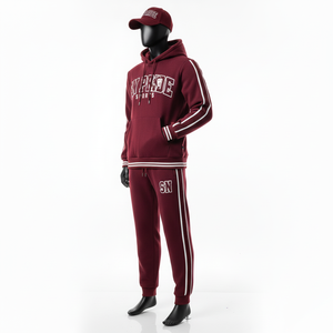 Conjunto Deportivo Informal Unisex de Moda, Color Liso, para Gimnasio, Correr, Ropa Deportiva, 100% Algodón, Transpirable - Product Image 3