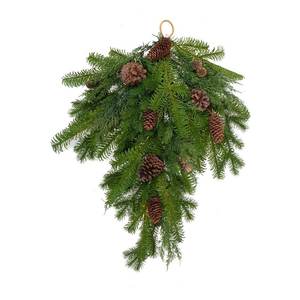 Amicasa Adorno Navideño de Pino para Puerta de 70cm, Elegante Corona para Decoración Festiva 071722 - Product Image 1