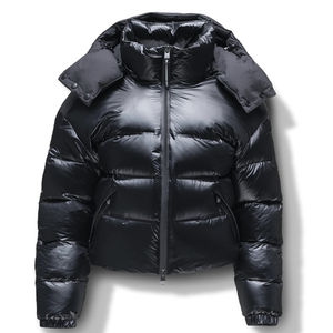 Parka d'hiver matelassée épaisse pour homme avec col montant et logo frontal, en polaire, haute qualité, collection 2026, vente en gros - Product Image 1