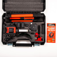Meilleur niveau laser pour la construction, niveau laser pas cher avec trépied, récepteur, faisceau vert, niveau laser 4D 16 lignes, ensemble d'outils 360°
