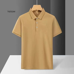 Conception de logo personnalisé OEM T-shirt élastique sans couture décontracté à revers du commerce extérieur Polo à manches courtes pour hommes - Product Image 5