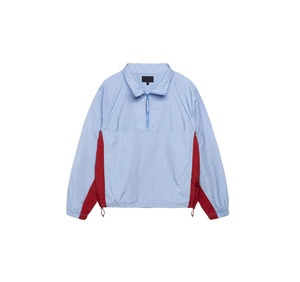 Custom Pullover Color Block Nylon Lightweight Windbreaker <b>Jacket</b> Mesh Lining Plus Size <b>Men's</b> <b>Summer</b> Street Wear <b>Jacket</b> - Product Image 1