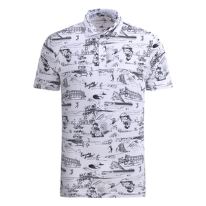 โปโลกอล์ฟน้ำหนักเบาสำหรับผู้ชายที่มีความชื้นวัสดุระบายอากาศได้ดียืดได้สี่ทางและออกแบบได้ตามต้องการ - Product Image 3