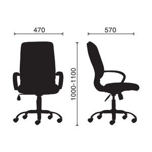 HOM1020-1 Ergonomic High-Back Swivel <b>Chair</b> PU Leather Adjustable Headrest Classic Contemporary for Home Office Workshop Hospital - Product Image 2