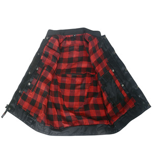Veste de motard sans manches en cuir véritable pour homme, respirante et confortable, idéale pour l'hiver – Vente en gros directe usine, haute qualité - Product Image 6