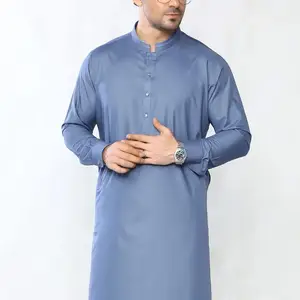 Diseño tradicional Hombres shalwar kameez Traje Ropa islámica Ropa de verano Hombres musulmanes Shalwar kameez Trajes