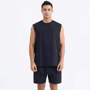 Camiseta sin mangas Vintage para hombre de High Street, camiseta sin mangas lavada exterior transpirable, ropa de calle informal de Pakistán, superventas - Product Image 2