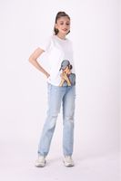 T-shirts personnalisés 100% coton doux et amples pour femmes de haute qualité avec logo imprimé pas cher en vrac Design de mode uni pour les femmes respirant