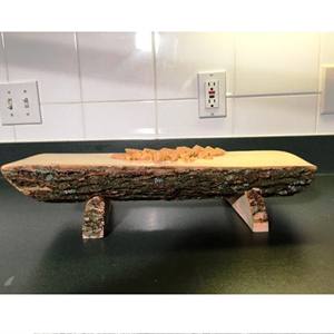 Tazón de popurrí de madera con corteza de árbol Efecto de madera Corteza Producto de Venta caliente Tazón decorativo de madera de mango con corteza de árbol Hecho EN LA India - Product Image 5