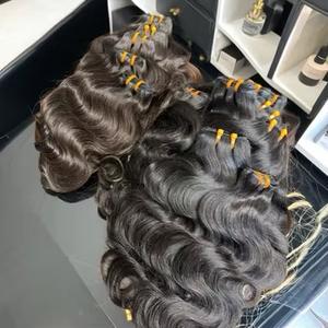 Cabello indio crudo sin procesar de fábrica del sur de la India a precios baratos al por mayor - Product Image 4