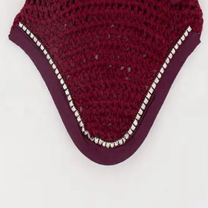 Vente en gros Prix direct usine Fournisseur pas cher voile de mouche de cheval soin de cheval silencieux crochet filet d'oreille bonnet équipement de cheval - Product Image 3