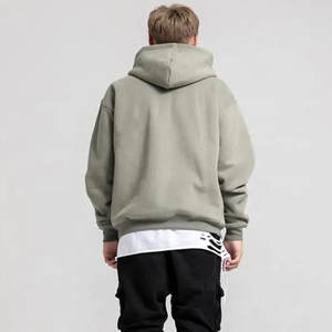 Sudadera con Capucha Gris de Dibujos Animados de Moda Urbana para Invierno, Sudadera Informal con Capucha para Hombre y Mujer, 100% Material, Corte Holgado, Largo Recortado - Product Image 2