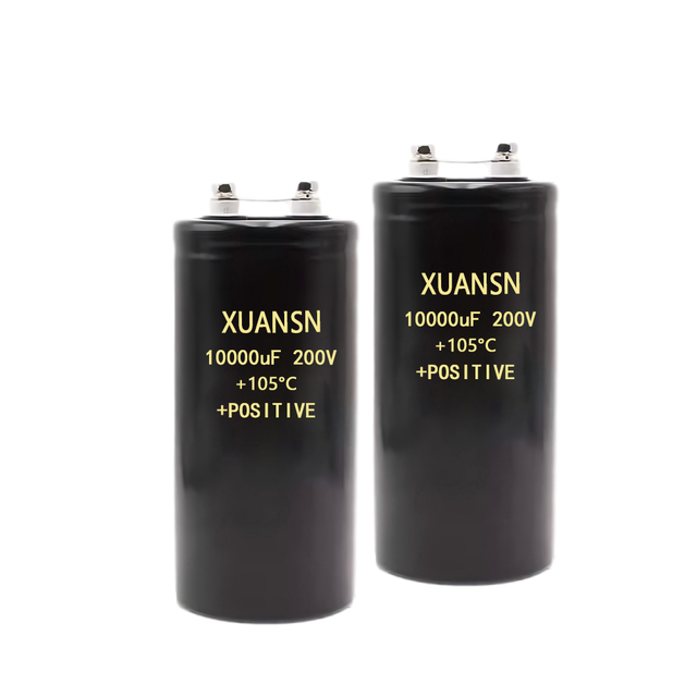 Manufacturers Enterprise 10000UF 200V Screw Terminal Electrolytic Capacitor for Power Inverter and Industrial Welding Machine