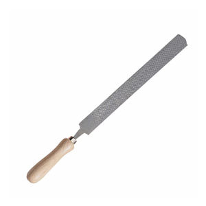 Cuchillo raspador profesional para pezuñas de caballo, acero con alto contenido de carbono, 350 mm, lima de doble cara para recortar, herramienta de herrador, mango, instrumento veterinario - Product Image 6