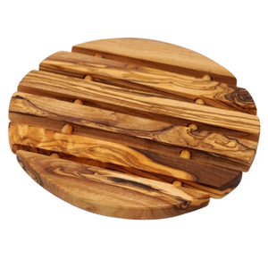 Paleta de madera personalizada, tablas de servicio de madera de forma redondeada para bebidas calientes y frías, posavasos para bebidas - Product Image 1