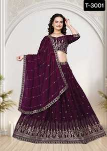 Traditionnel lourd Lehenga Choli broderie travail pierre perle travail Dupatta Blouse pour vêtements de mariée fabriqué prix de gros - Product Image 2